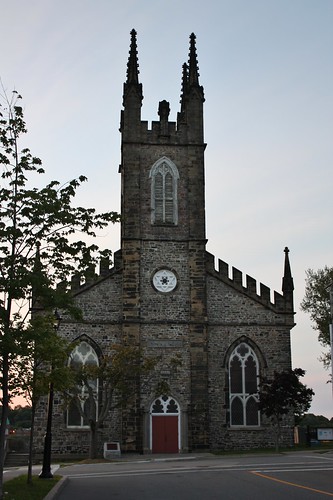 saintjohn newbrunswick canada church dusk sunset