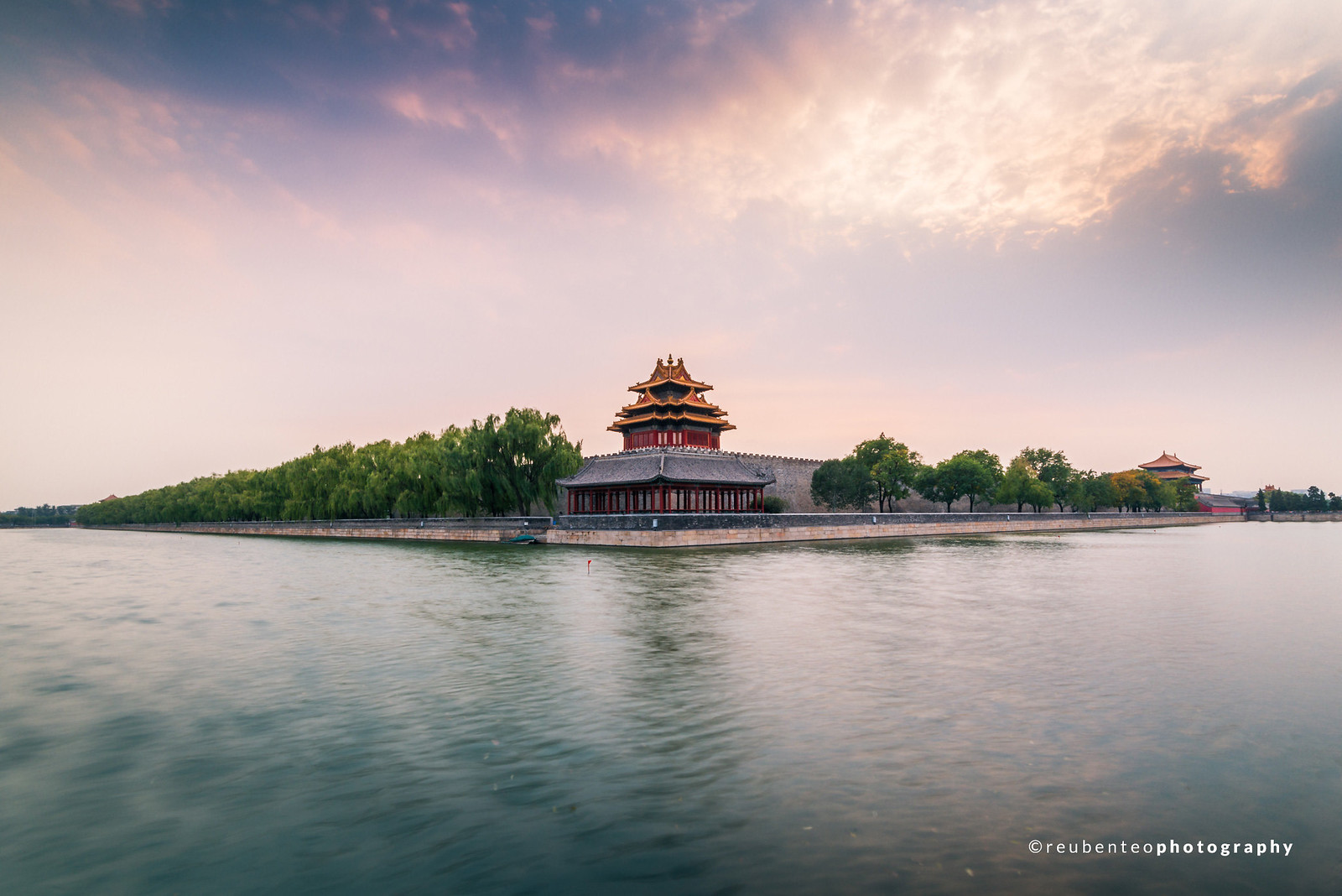 Sunset at the Corner Tower of the Forbidden City