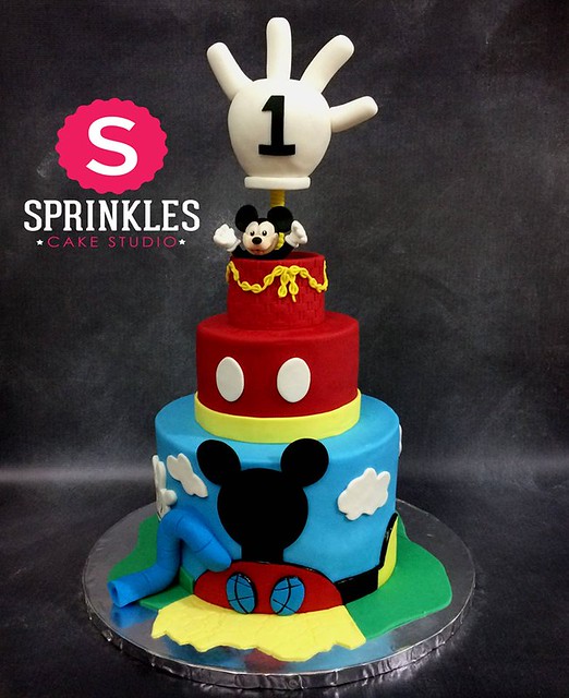 Mickey Mouse Cake by Sprinkles Cake Studio