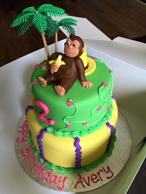 Curious George Cake by Laura's Custom Cakes