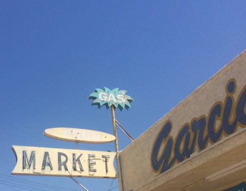 garciamarket market brawley california neon advertising sign