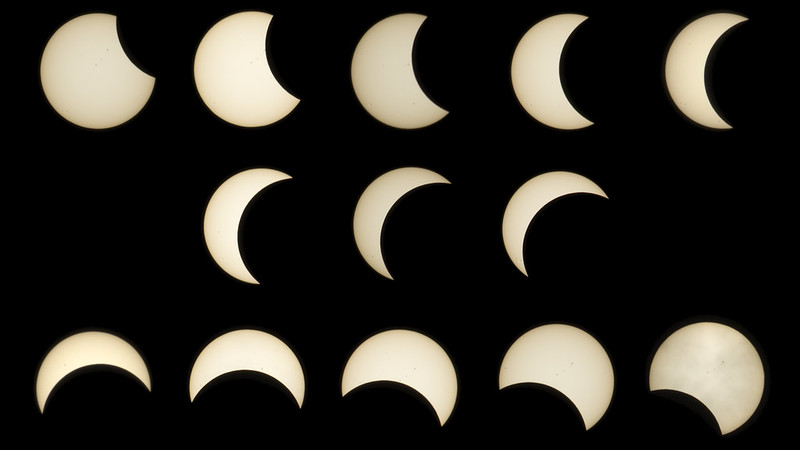 Partial Solar Eclipse - Edmonton, Canada - August 21, 2017