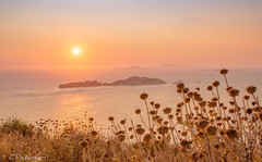 Pastel sunset in Corfu