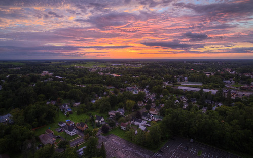 hdr aerial drone quadcopter dji phantom3 advanced sunset northcountry canton newyork landscape town