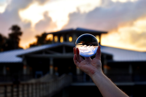 glass ball green cay crystalball glassball greencay greencaynaturecenter greencaywetlands grass buildings southflorida silhouette sky sunset sun sflwetlands florida floridaphotography floridawetlands floridasunset colorful clouds calm round reflection reflective shiny flickr september october october12017 2017 hand clear sharp blurry outdoor outside colors prettysunset