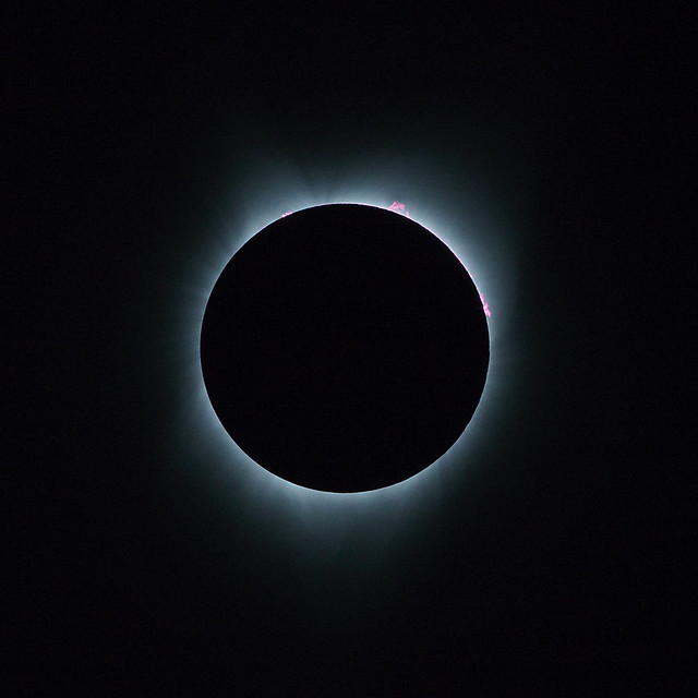 Total Solar Eclipse With A Bit Of Flare