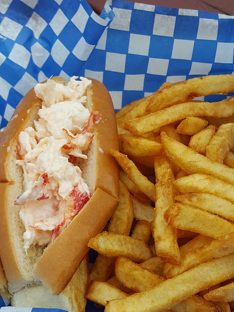 lobster roll from Cool Scoops, on the Pointe-du-Chêne Wharf. From Visiting the Lobster Capital of the World
