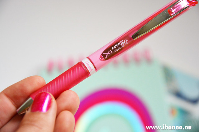 Pink Ribbon Pentel EnerGel Pen