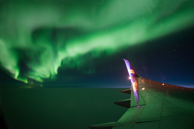Aurora from the plane