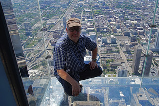 395 Willis Tower glazen vloer met Gé