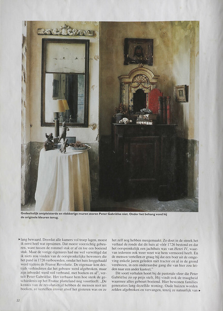 Peter Gabrielse, le Chateau in Dutch magazine around 2003 (?)