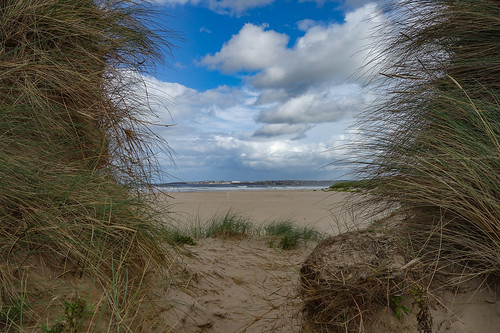 portstewart beach strand dunes marram barmouthsky clouds