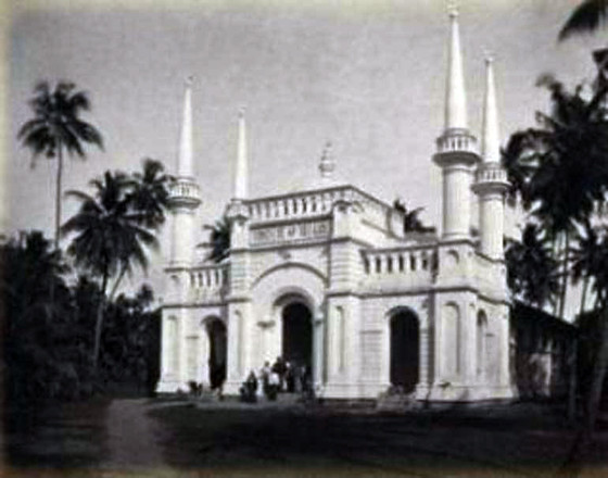 Old photo of Akbar Mosque, Sri Lanka