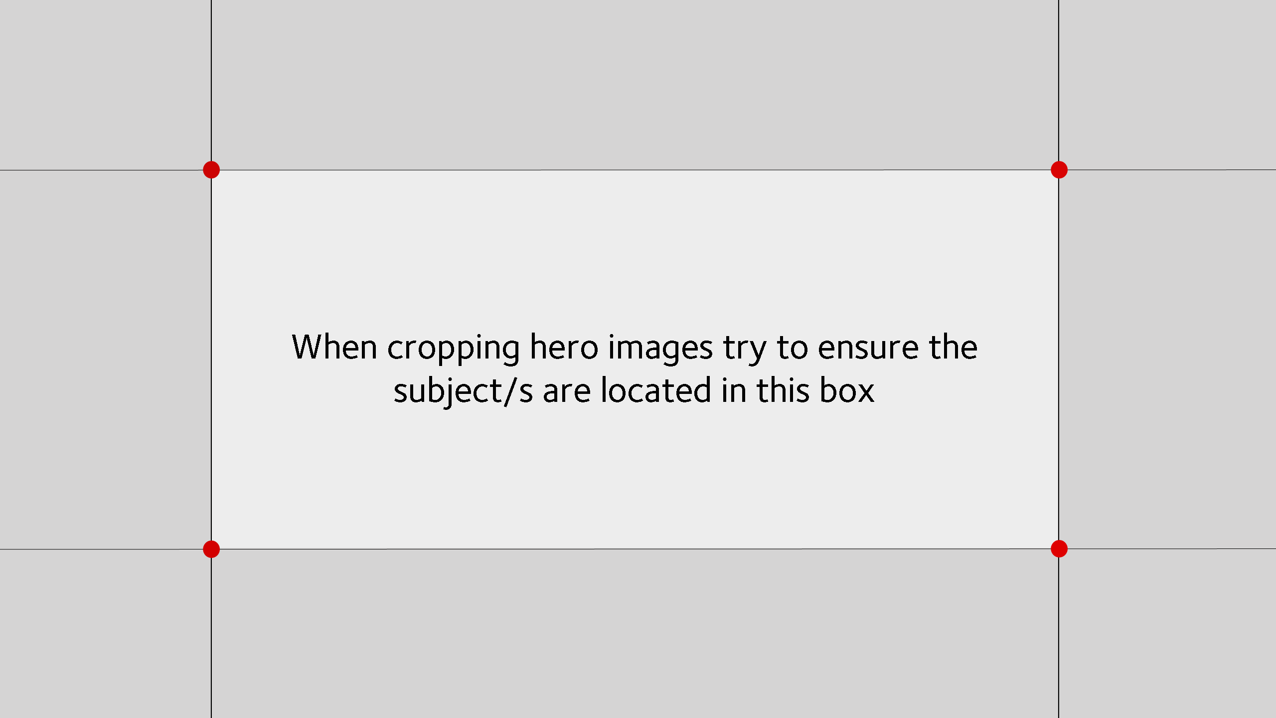 Hero image cropping template