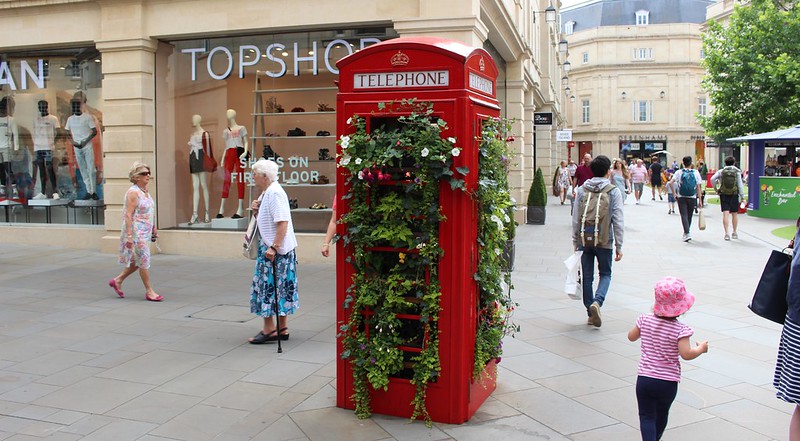 Telephone box, Bath, England