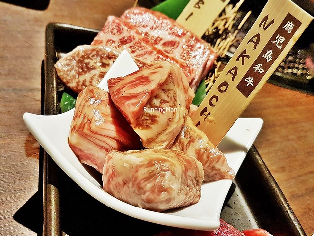 Raw Kagoshima Beef Wagyu Nakaochi Karubi