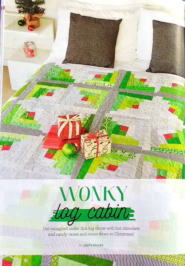 Wonky Log Cabin Quilt (Quilt Now October17)