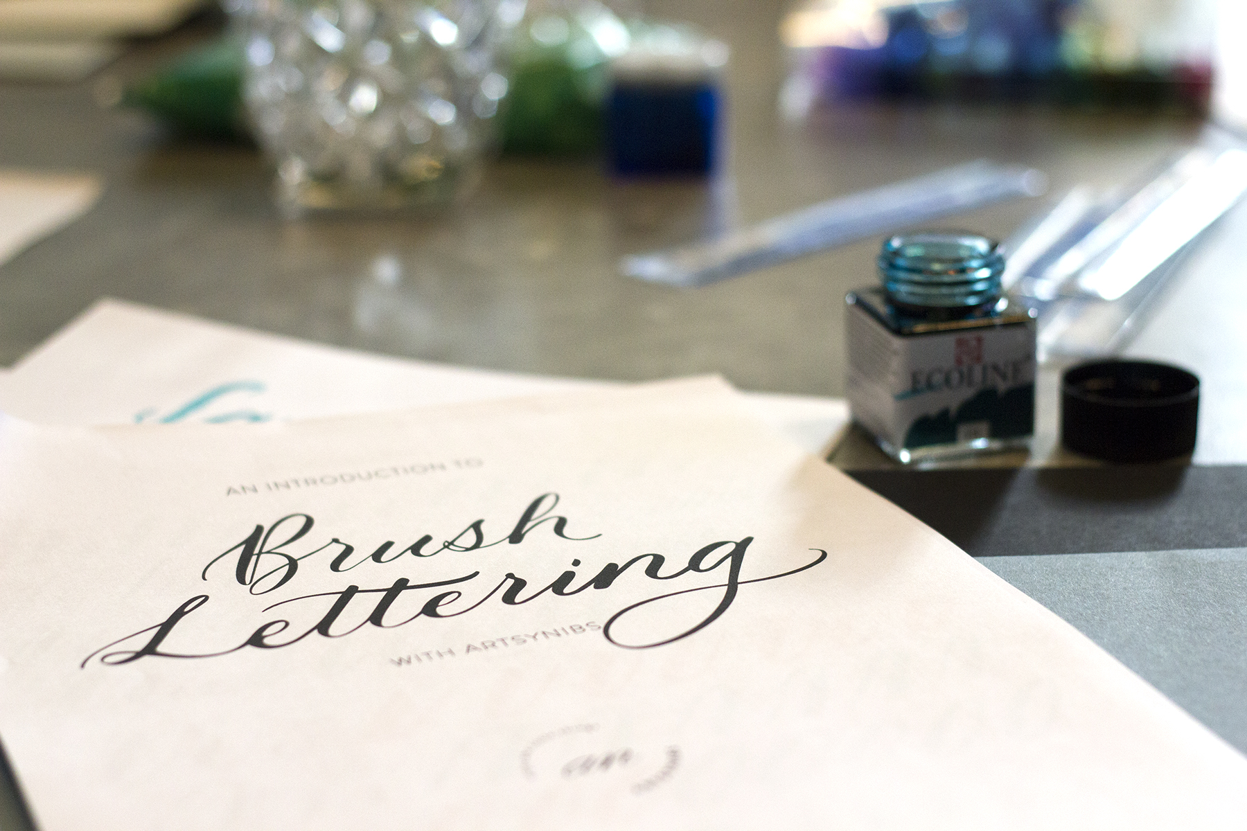 Intro to Brush Lettering Workshop with Artsynibs