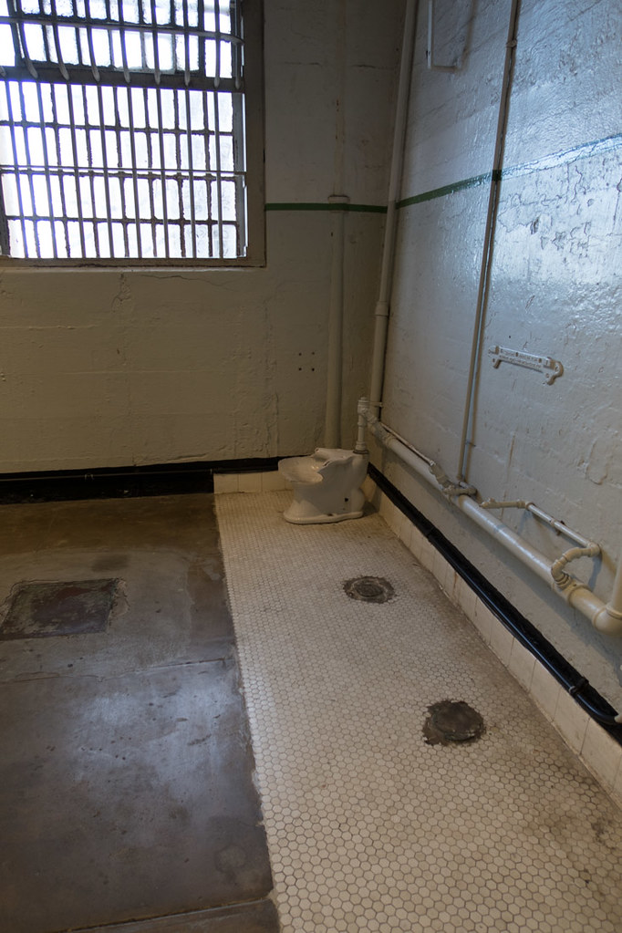 Shower room at Alcatraz