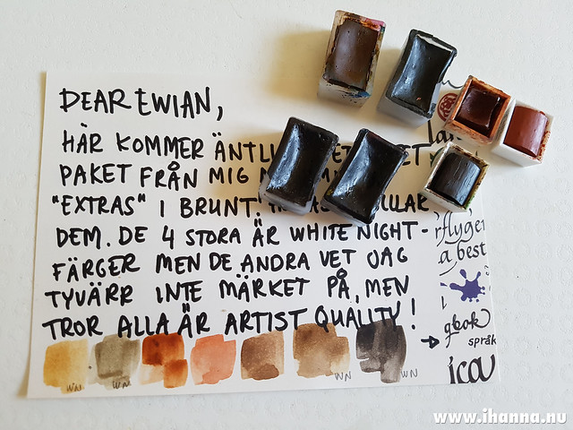 Brown Watercolor Swap : brown watercolors I don't need - How to swap online tutorial by iHanna