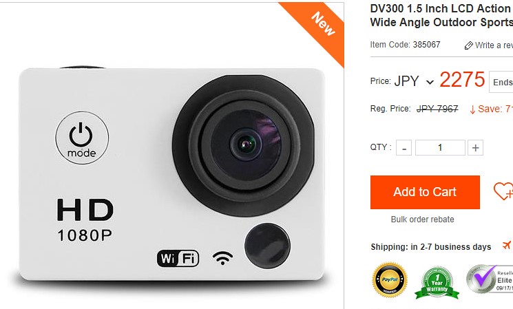 DV300 アクションカメラ