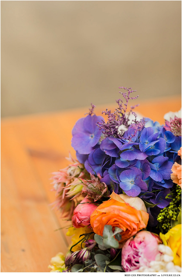 Pineapples, Petals and Pops of Colour styled shoot