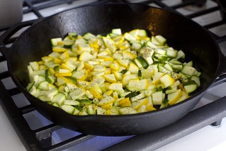 don't skimp on browning the zucchini