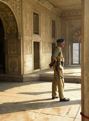 Guard Red Fort in Delhi, India