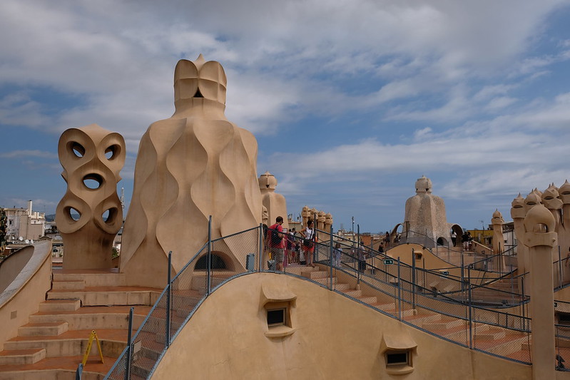 On top of Casa Mila | 3 Day Itinerary Barcelona