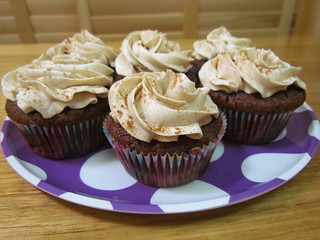 Holy Mole Chocolate-Chile Cupcakes with Cinnamon Buttercream
