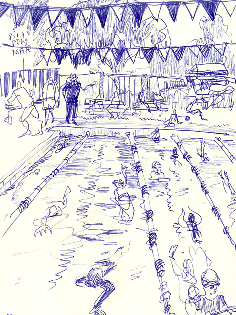 Sketchbook #105: Swimming