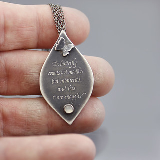 Butterfly Quote Necklace
