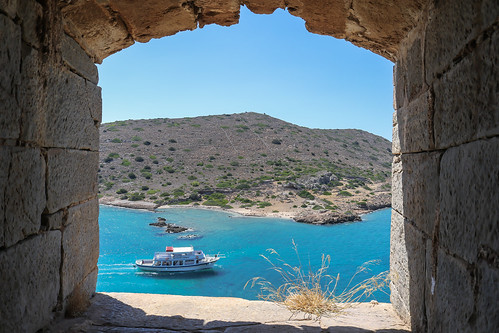 crete summer greece travelling spinaloga ship sea window view castle island canon7dmark2 canon canon7dmarkii canon7d