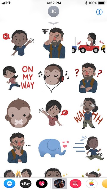 Uncharted: The Lost Legacy iMessage Stickers