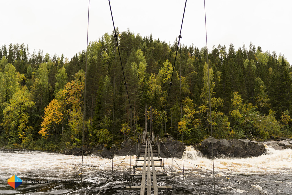The Hanging Bridge at Storforsen - Would you dare to cross it?