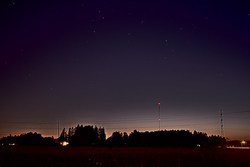 stars starphotography starfield suomi finland pori mast link light night field astrophotography sky nightsky nightphoto nightphotography taivas sunset