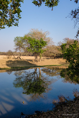 fuji lilayi waterholescanyon x100f zambia bushveld dam reflection