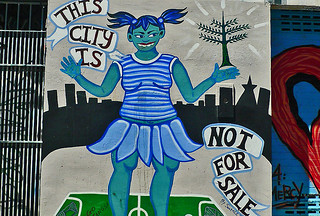 Mural in the City - Clarion Alley City Not For Sale