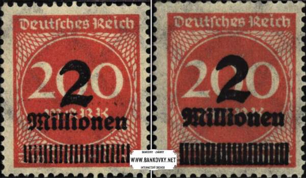 Známky Nemecká ríša 1923 Hyperinflácia, nerazítkované NH