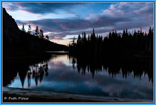 mammothlakes twinlakes clouds forest lake mountains reflection sunset