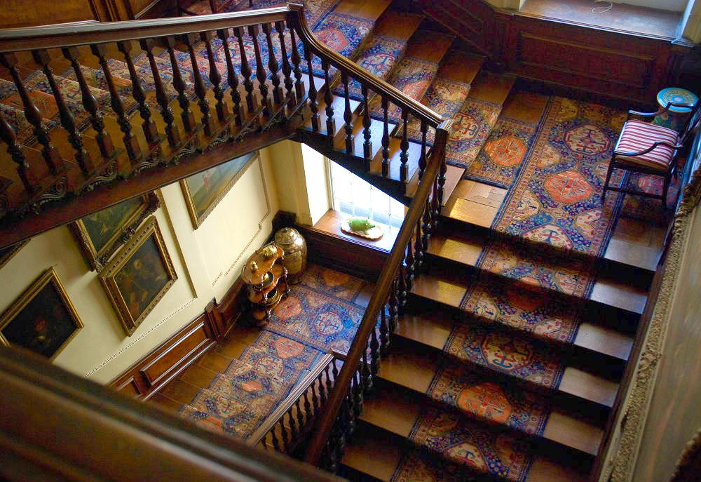 Winding Staircase at Calke Abbey. Credit Thomas Quine
