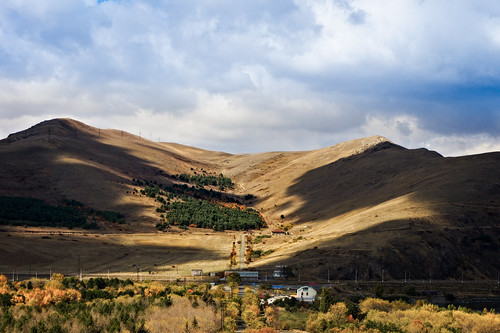 sevan gegharkunikprovince armenia am 2011 landscape mountain nature tree village