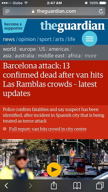 The Guardian news,  Barcelona