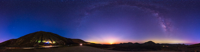 Panoramica 360 P.N. Del Teide Luna ViaLactea