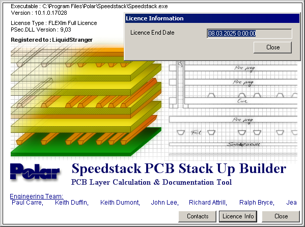Speedstack PCB stack Up builder full license