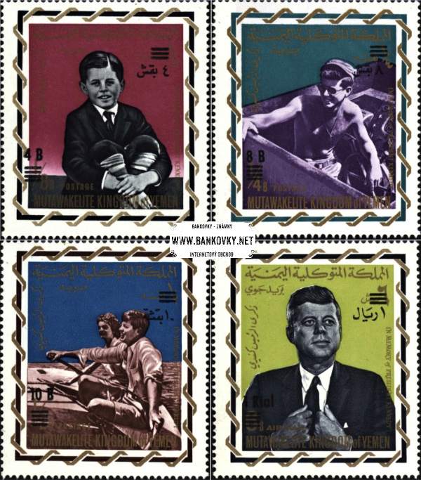 Známky Jemen kráľovstvo 1965 Prezident Kennedy, nerazená séria