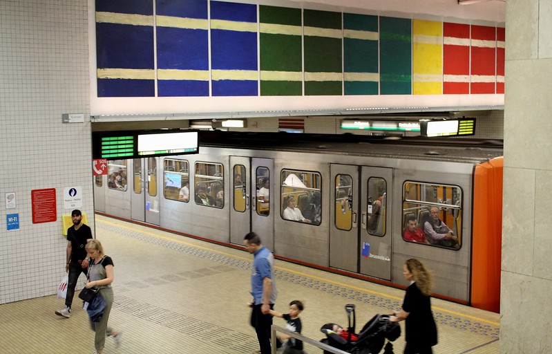 Brussels Metro station