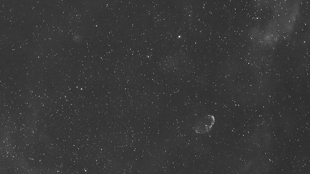 Asteroid Florence approaching the crescent nebula