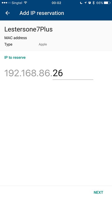 Google Wifi - iOS App - DHCP IP Reservation