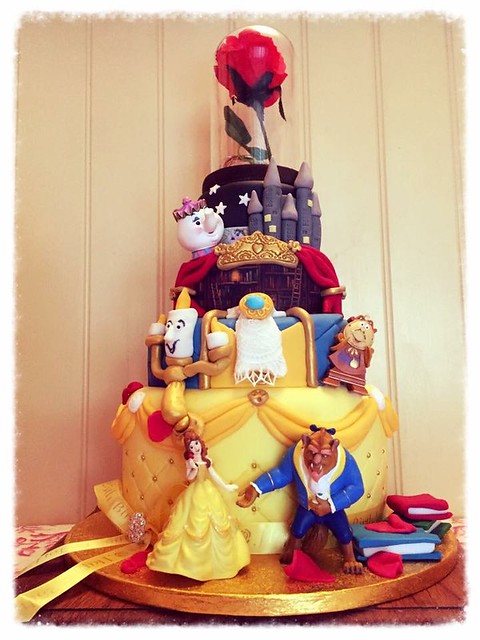 Beauty and the Beast Themed Cake by Nicky Meir of Mrs Meir's Kitchen - Seasoned with Love